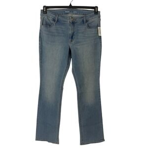Old Navy Mid Rise Boot Cut Jeans Light Wash Women's Size 14 Stretch NWT